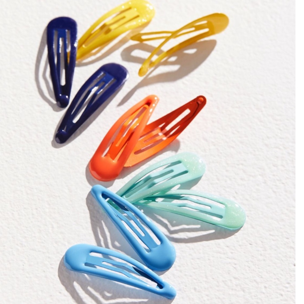 NWT Urban Outfitters Hair Clip Set Y2K Vintage 2000s claw clips colorful hair